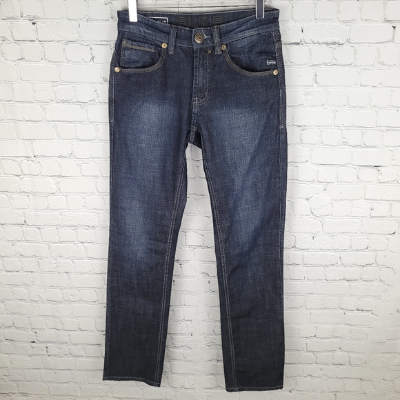 BLACK BULL | regular slim leg low waist dark wash jeans - Picture 7 of 11